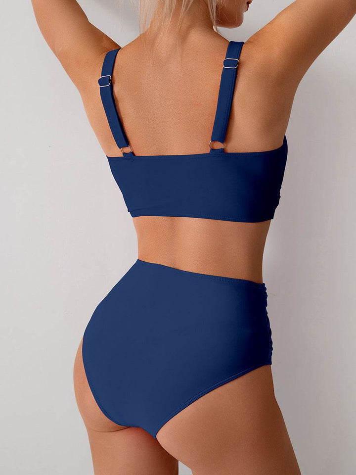 Jasmijn | Höghöftad Bikini med Twist-Detalj