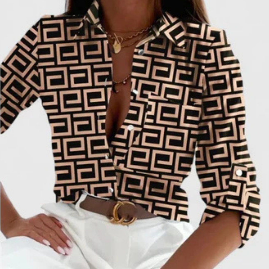 Lisette | Elegant Långärmad Blus