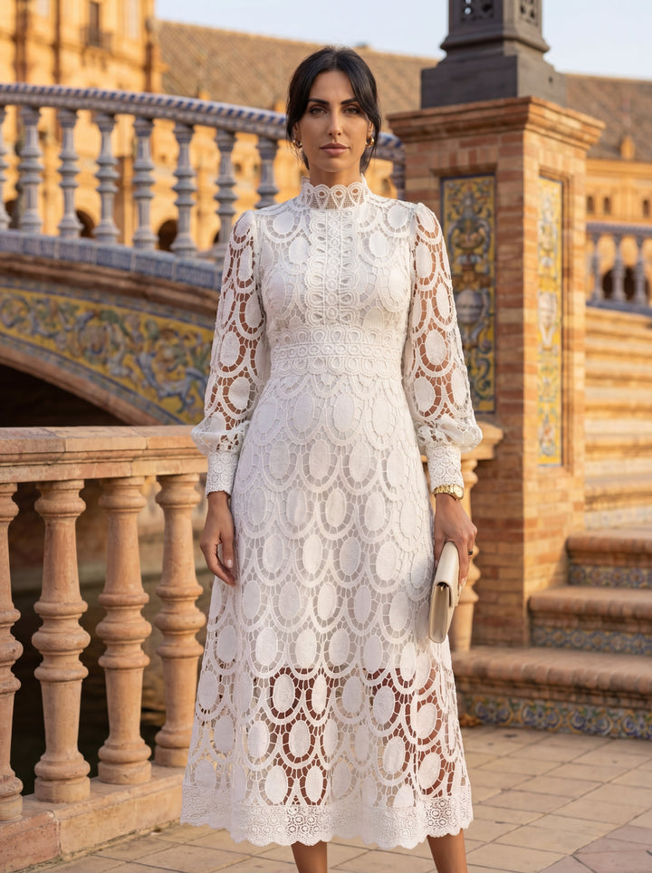 Carmona Elegant Sidenklänning – Maison Claire et Sylvie