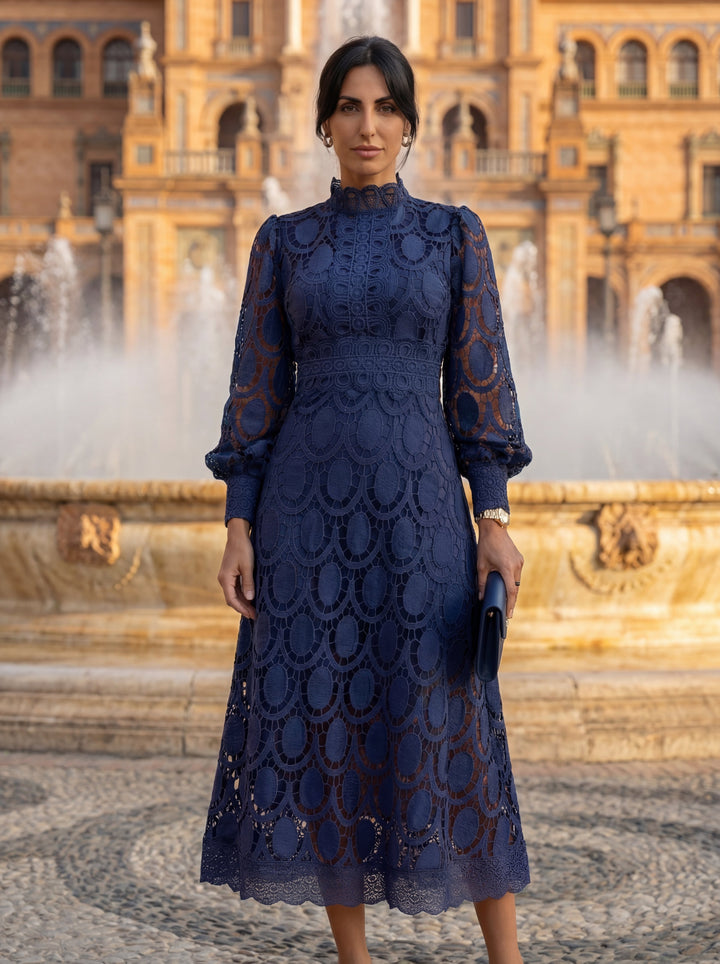 Carmona Elegant Sidenklänning – Maison Claire et Sylvie