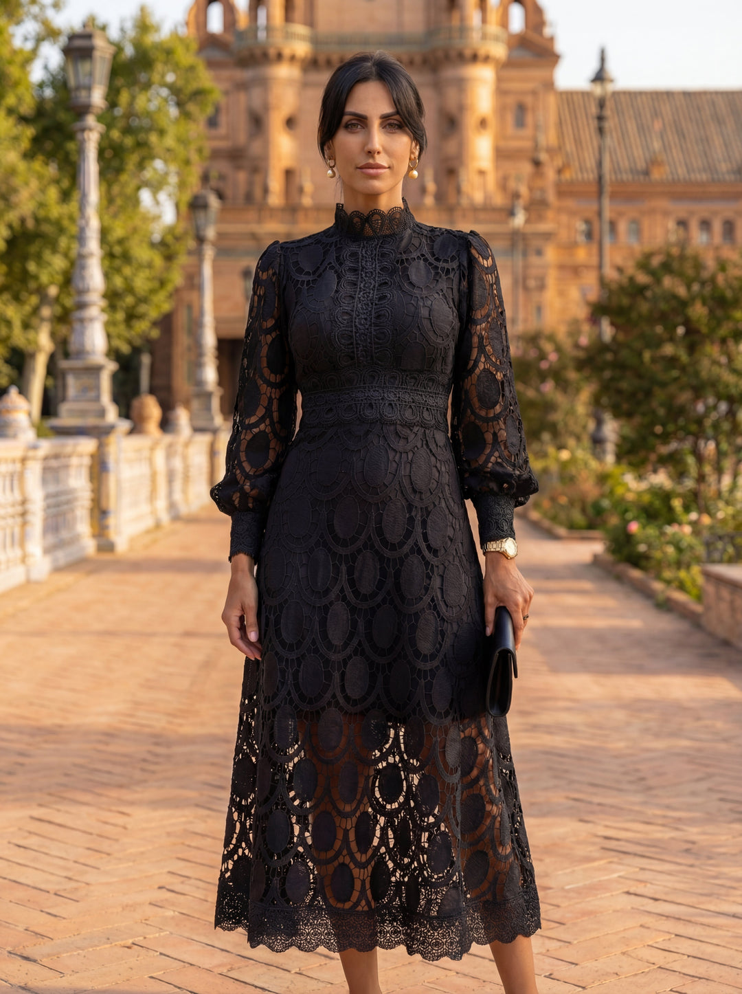 Carmona Elegant Sidenklänning – Maison Claire et Sylvie