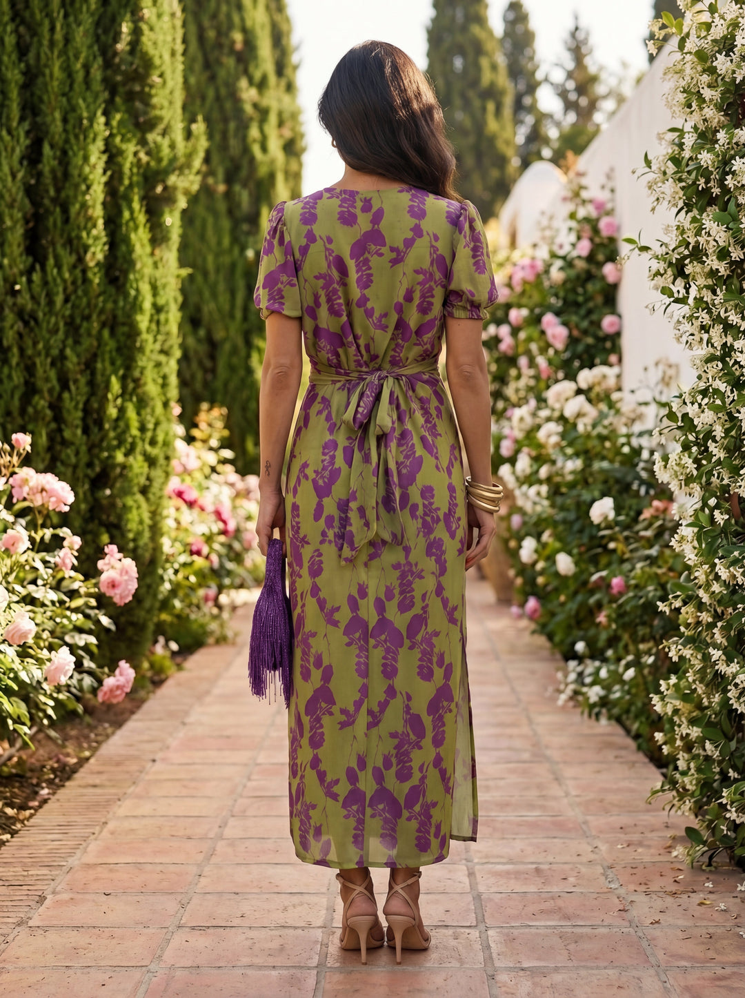 Elegant Klänning i Sidentyg – Kollektion Maison Claire et Sylvie