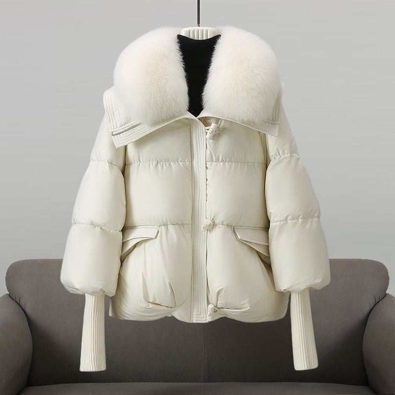 Laluna® Winter Donsjas med lyxig bontkrage