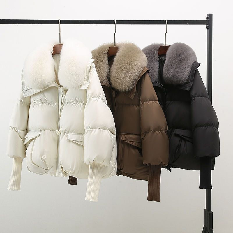Laluna® Winter Donsjas med lyxig bontkrage