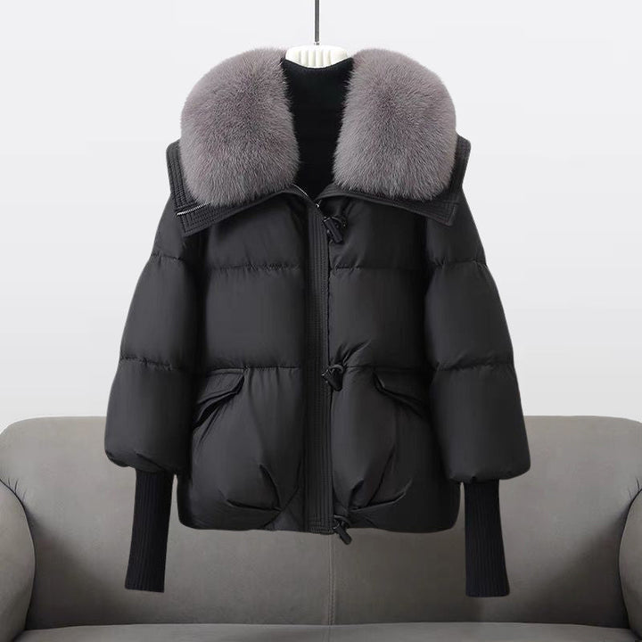 Laluna® Winter Donsjas med lyxig bontkrage