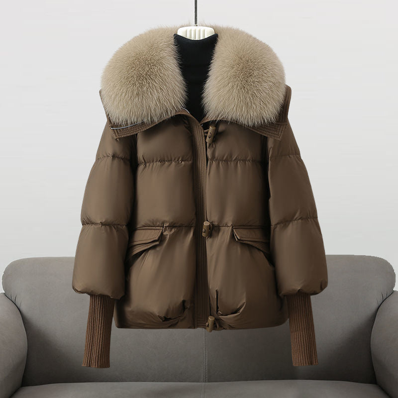 Laluna® Winter Donsjas med lyxig bontkrage
