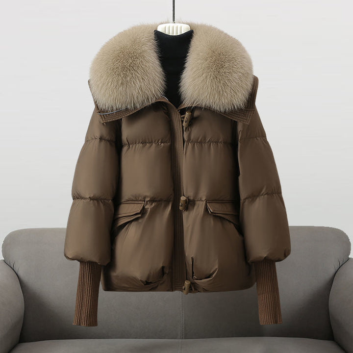 Laluna® Winter Donsjas med lyxig bontkrage