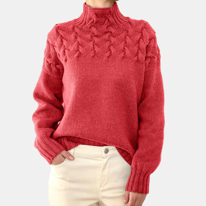 Eulalia | Varm Stickad Polotröja