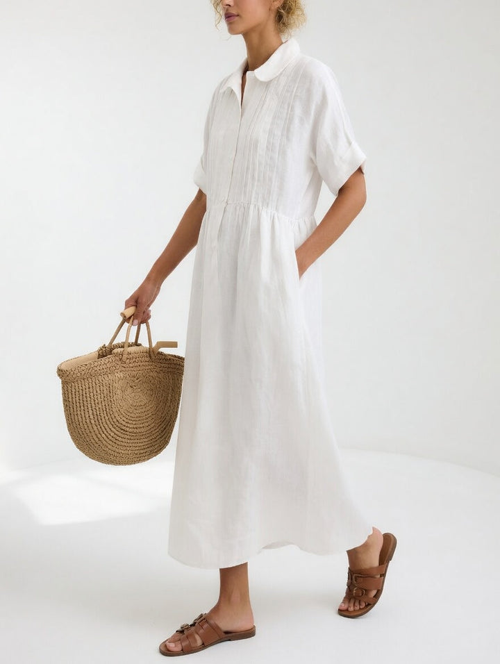 Lysandra™ | Flytande Sommar Skjortklänning