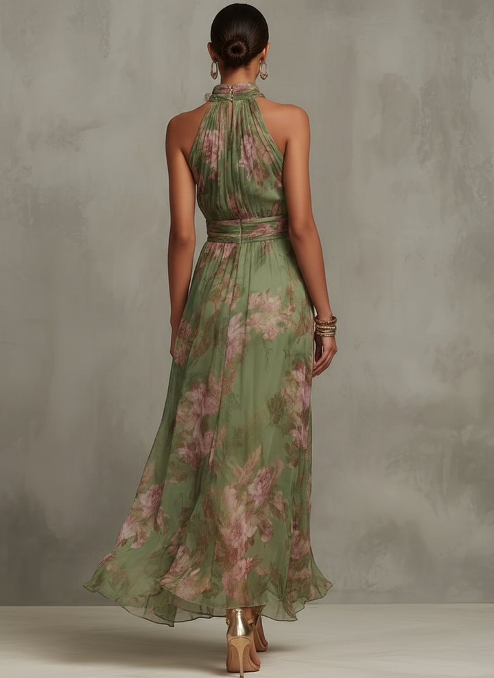 Lily | Elegant Blommig Maxiklänning