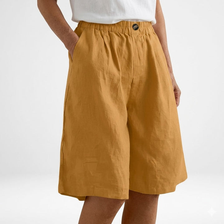 Wandeline™ | Vida Elastisk Midja Naturlig Sommarkomfort Shorts