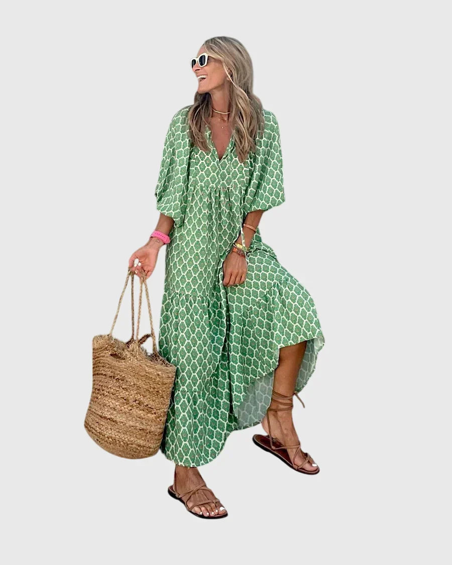 Sarah™ – Boho Maxiklänning