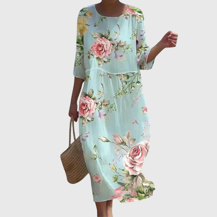 Hayley™ | Stilig Blommig Maxiklänning