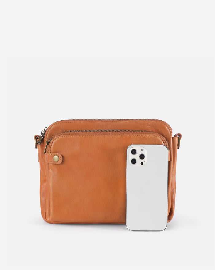 Jovie - Snygg tre-lagers crossbody-väska