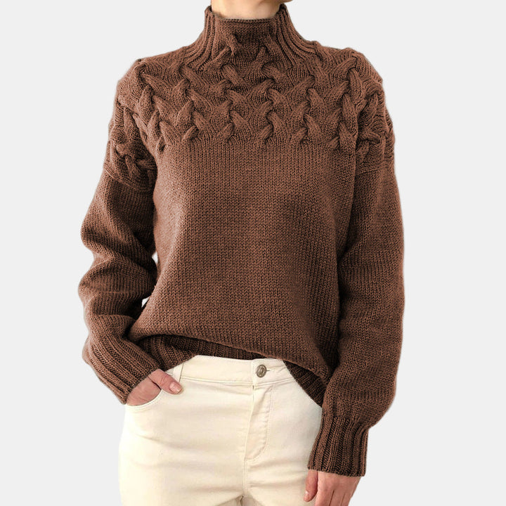 Eulalia | Varm Stickad Polotröja