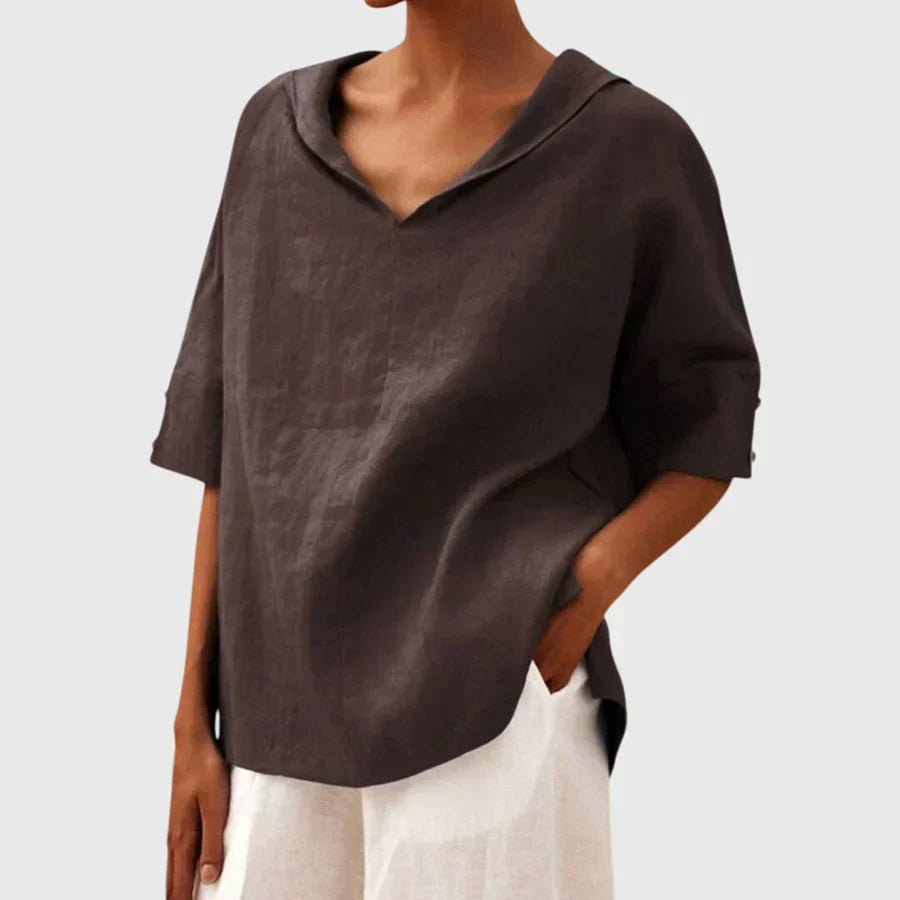 Joanna™ | Casual Löst Sittande Blus