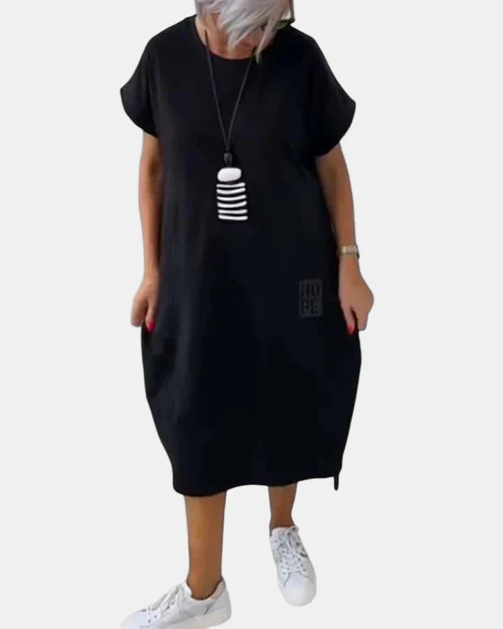Yvette | Bekväm Midi Klänning
