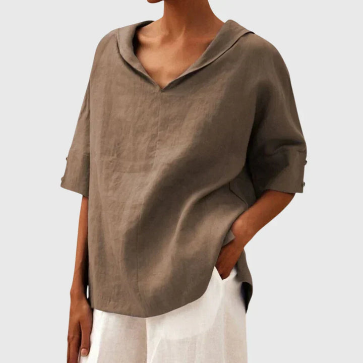 Joanna™ | Casual Löst Sittande Blus