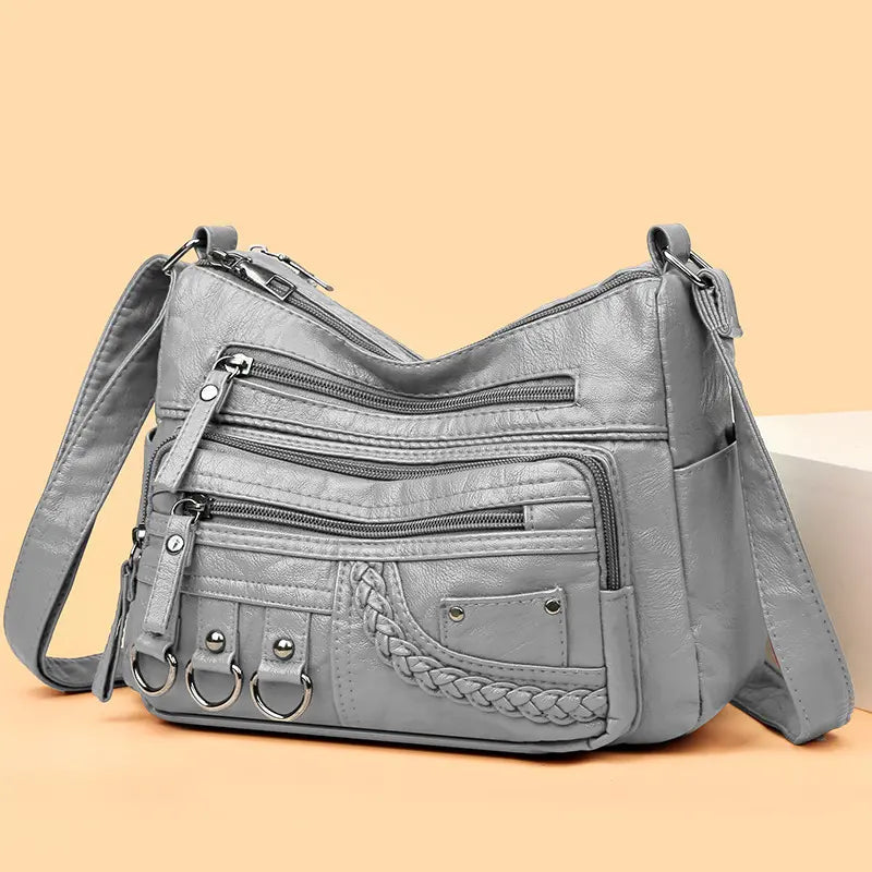 Lilith - Tidlös Multi-Lager Crossbody Väska