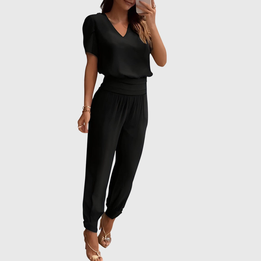 Jennifer™ | Trendigt blus- och byxset