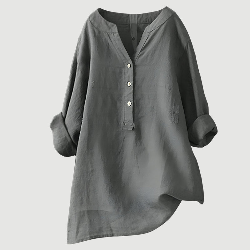 Johanne – Elegant blus med knappar