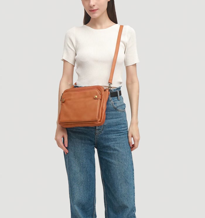 Jovie - Snygg tre-lagers crossbody-väska
