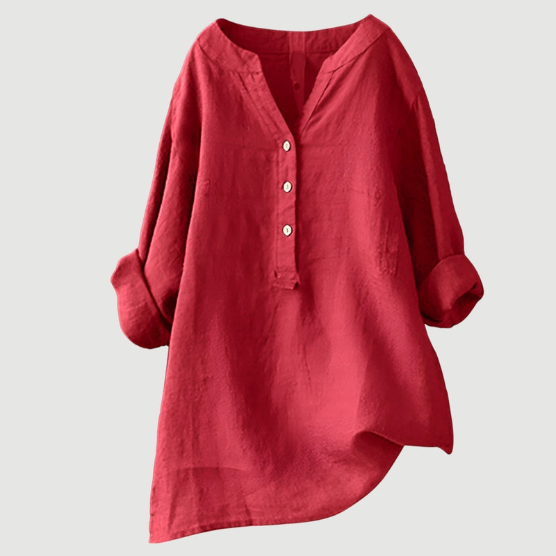 Johanne – Elegant blus med knappar