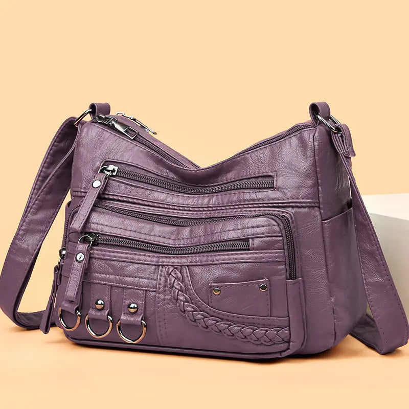 Lilith - Tidlös Multi-Lager Crossbody Väska