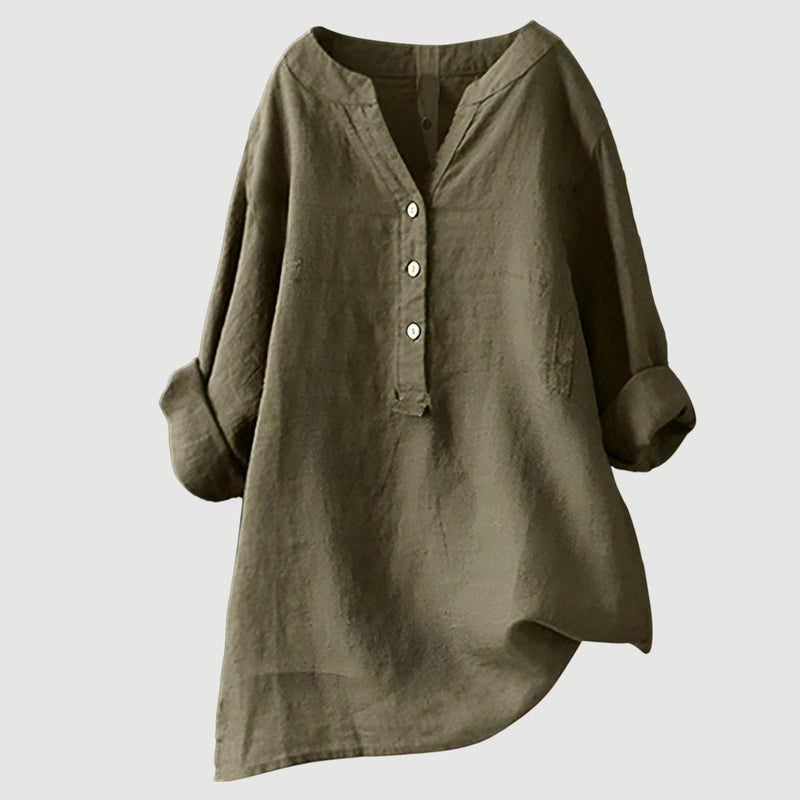 Johanne – Elegant blus med knappar