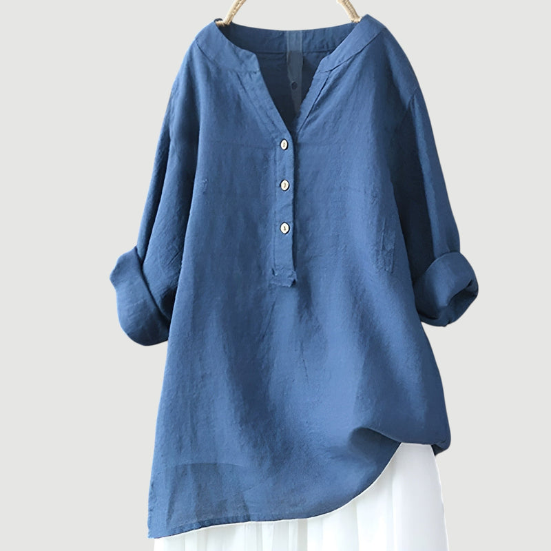 Johanne – Elegant blus med knappar