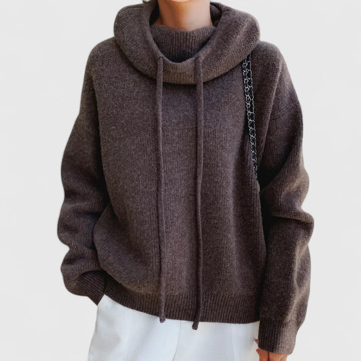 Seren | Mysig Stickad Hoodie