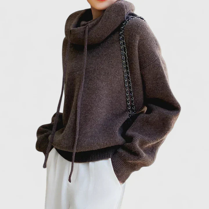 Seren | Mysig Stickad Hoodie