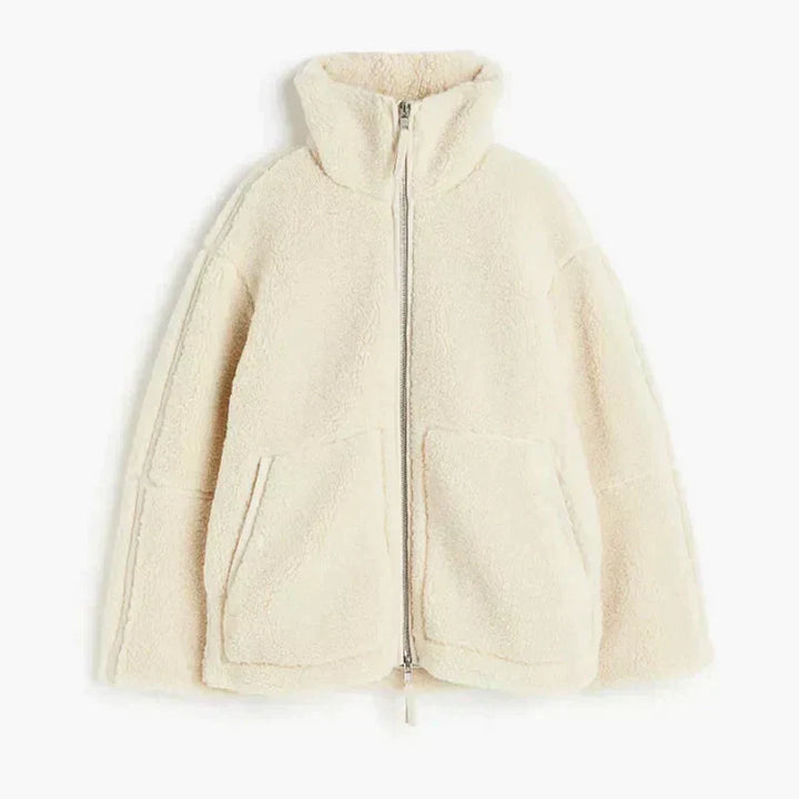 Laluna Teddyfleece Vest i mjukt material, perfekt för kalla dagar.