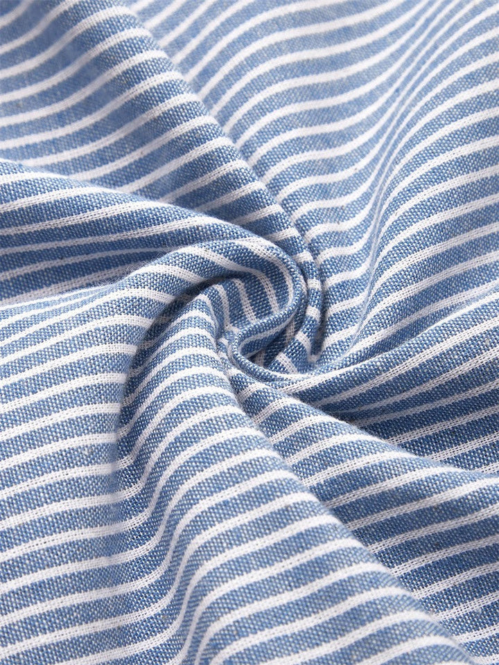 Coralie™ | Fräsch Randig Sommar Maxiklänning