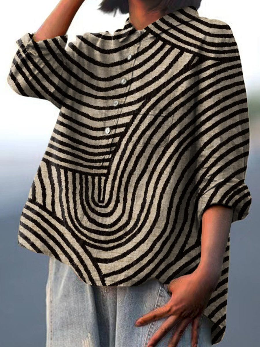 Jacinthe | Modern Grafisk Blus