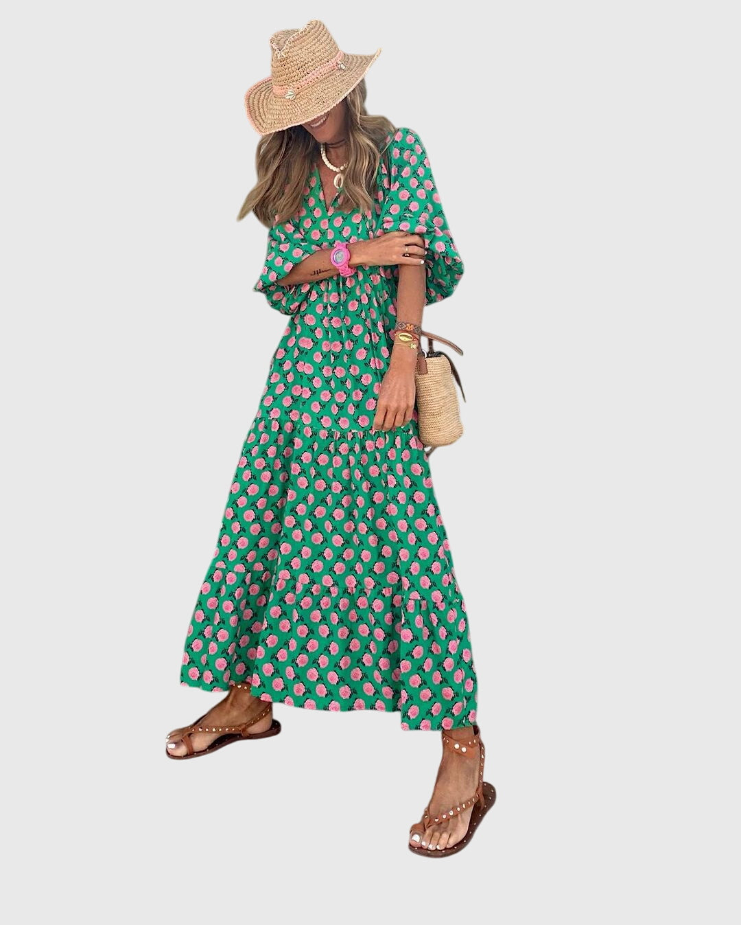 Sarah™ – Boho Maxiklänning