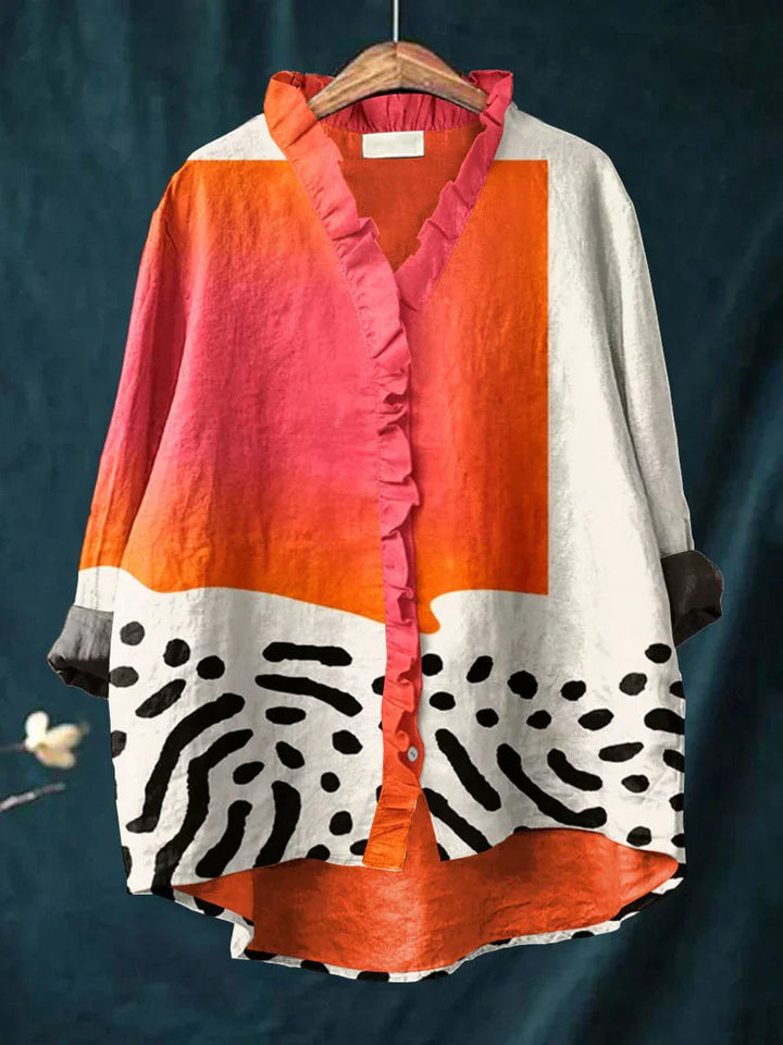 Rowena™ | Artistiskt Tryck Sommarblus