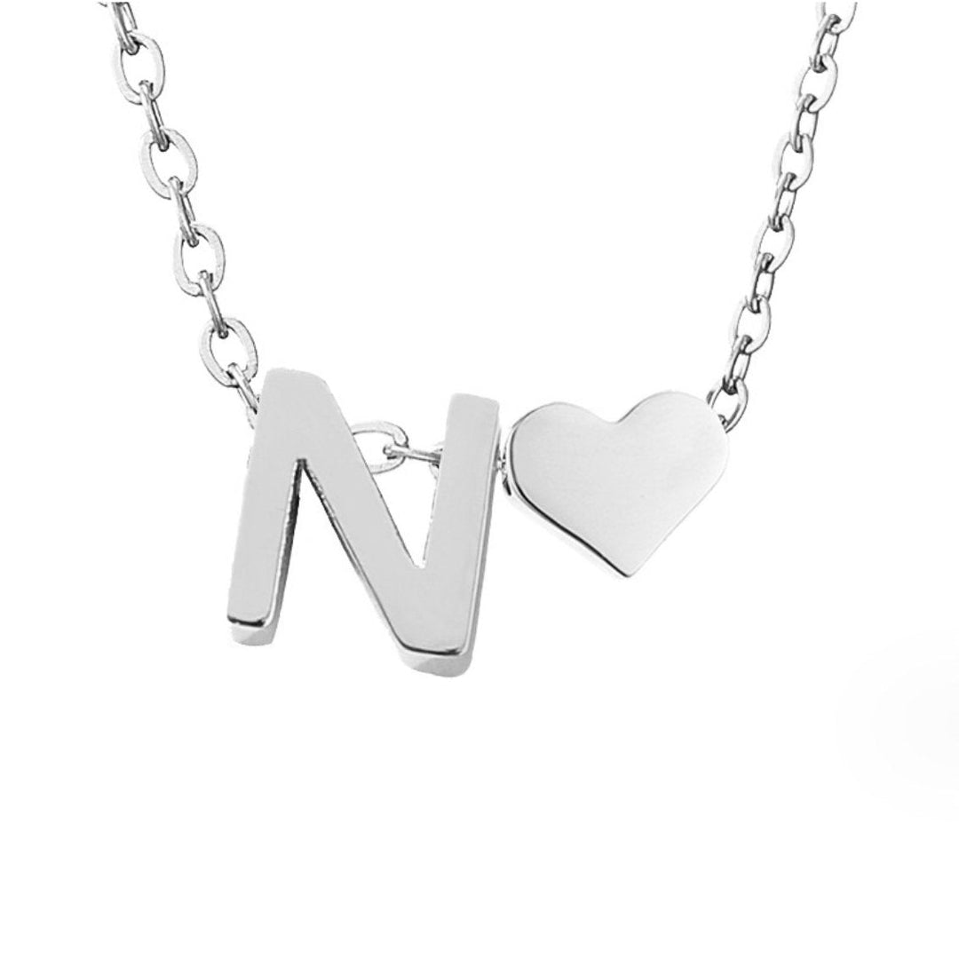 YAHNA | BREV INITIAL SILVER HÄNGSmycke