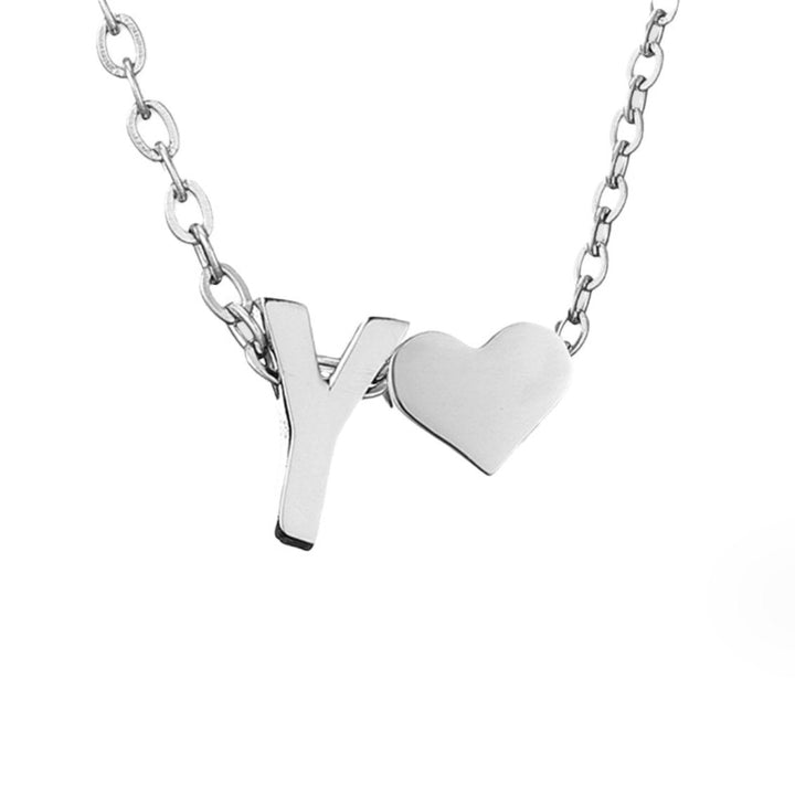 YAHNA | BREV INITIAL SILVER HÄNGSmycke