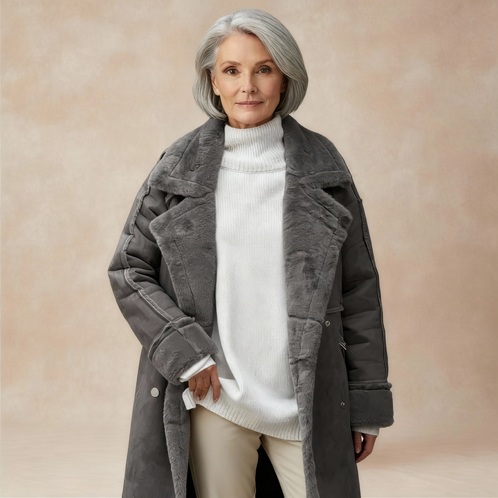 Margot | Varm Teddy Trench Coat