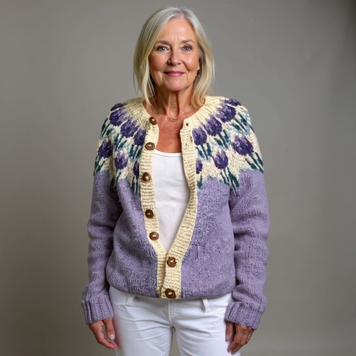 Josephine | Vintage stickade kofta