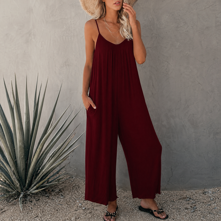 Rio™ | Elegant Flödande Overall med Fickor