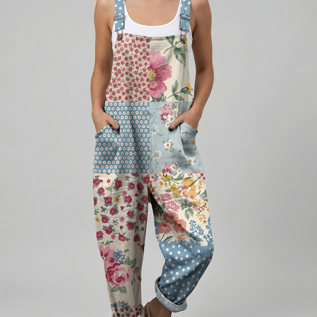 Quilty™ | Blomster Patchwork Overall
