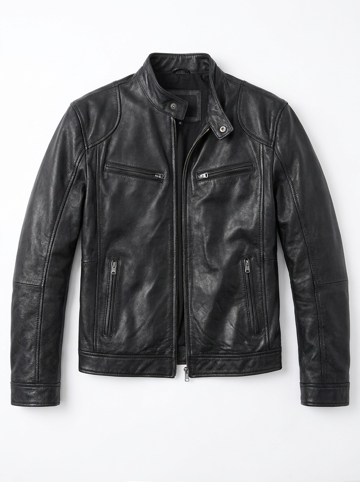 Laluna Casual Leren Jack i högkvalitativt läder, stilren design.