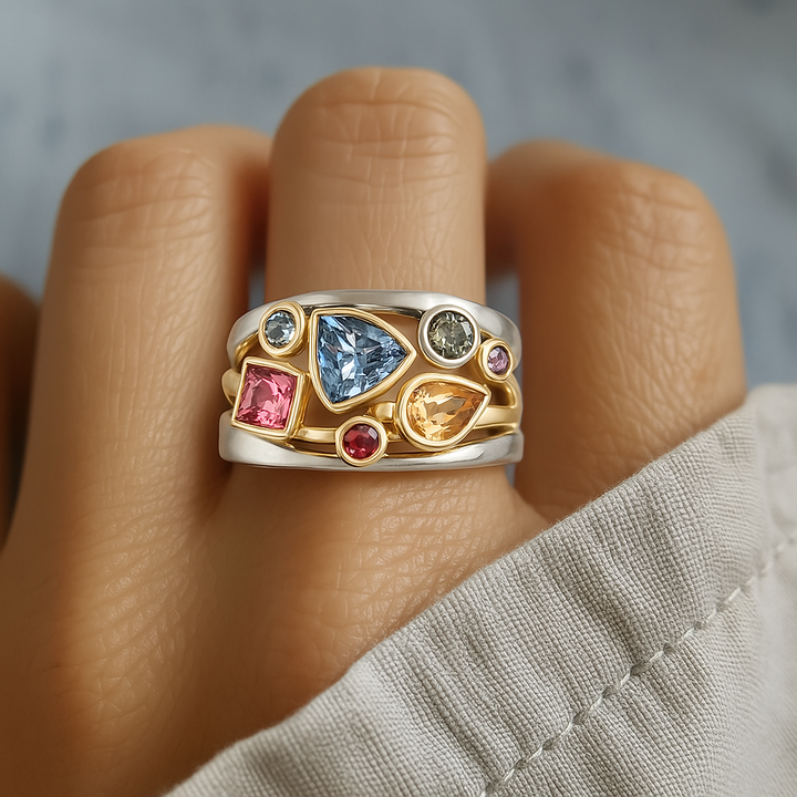 KYLA | VINTAGE FÄRGGLAD RING