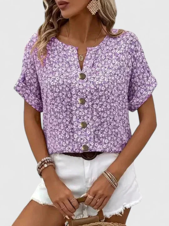 Sabine | Elegant Blommig Sommartopp