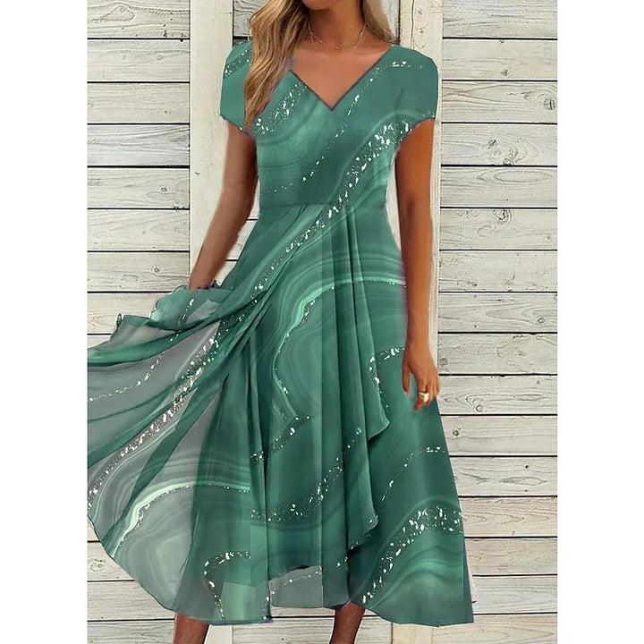 Maui | Elegant Flödande Midiklänning