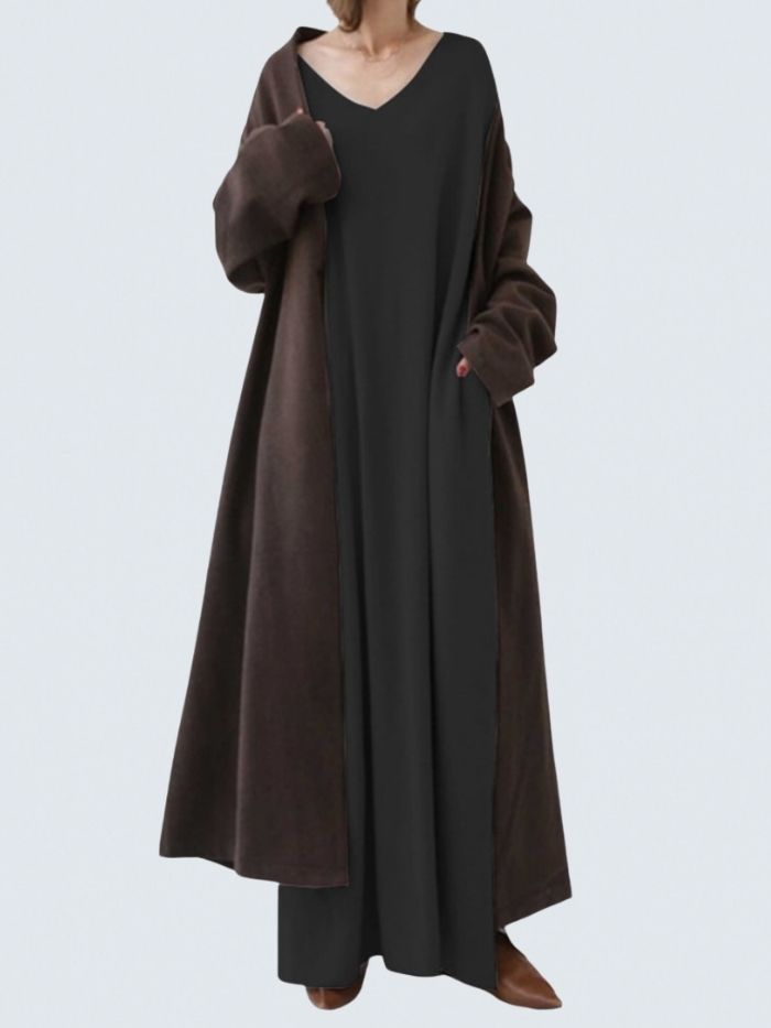 Nora | Elegant Casual V-Ringning Klänning