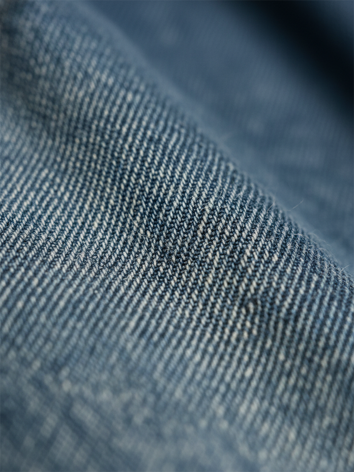 Miranda – Vintage Tvättad Mjuk Bomullskänsla Denim Maxiklänning