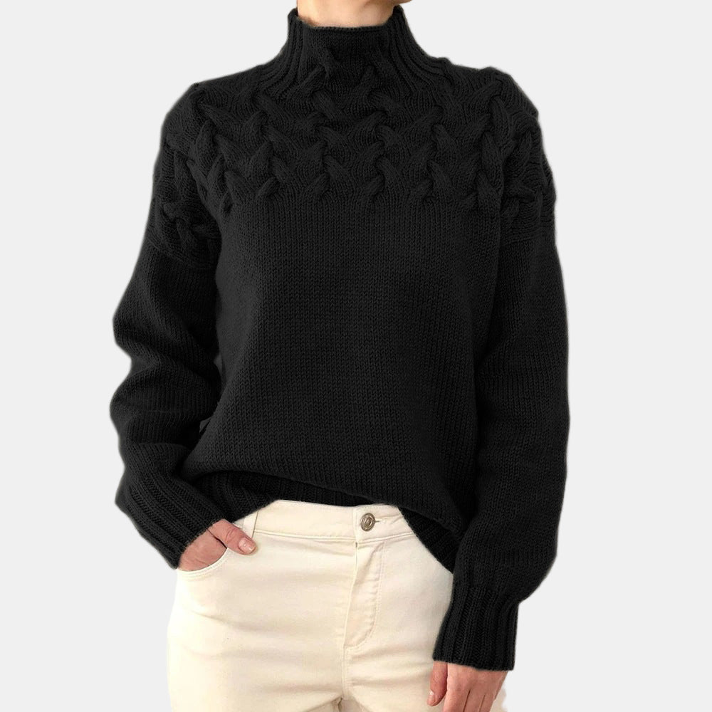 Eulalia | Varm Stickad Polotröja